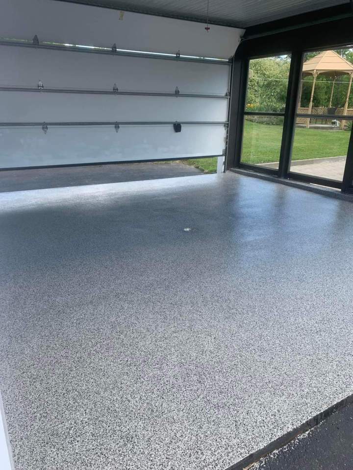 Plancher de garage en époxy Saint-Théophile